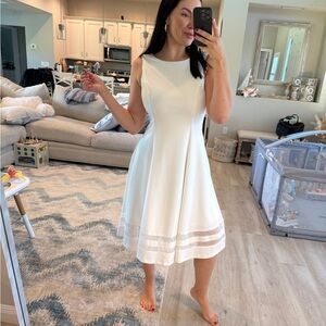 Calvin Klein White Midi Dress